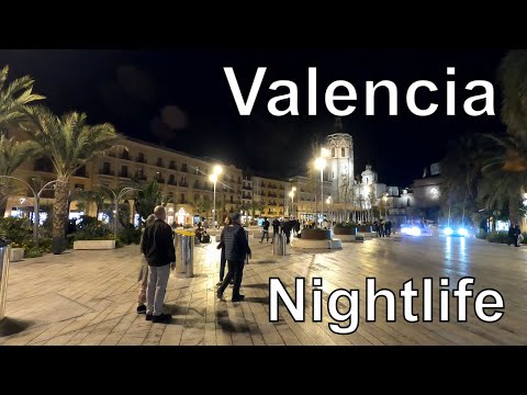 🇪🇸 Valencia Nightlife Spain 4K