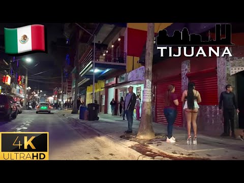 🇲🇽 Tijuana Streets at Night | Zona Norte 2024 [4K] – Night Life HD