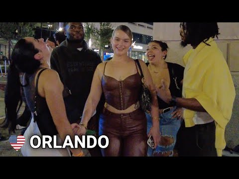 🇺🇸Orlando Florida Nightlife – Vibrant Friday Night (Full Tour) 4k 60fps