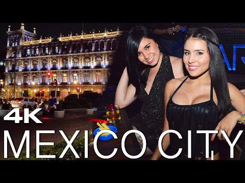 Mexico City. 4K Walk  at Night 🇲🇽