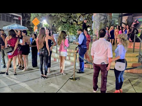 Miami, Florida 4K Walking Tour – Brickell –  4k Video Travel Vlog Nightlife – Fort Lauderdale Beach