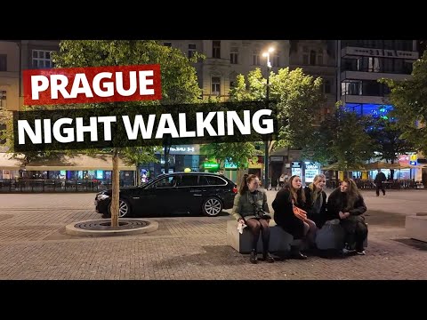 Prague Citywalking After Dark – Weekend Nightlife In Spring